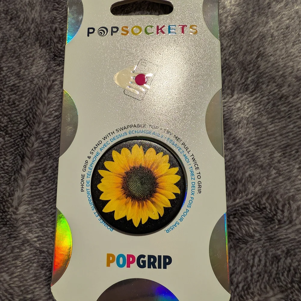 PopSocket PopGrip Sunflower Black and Yellow